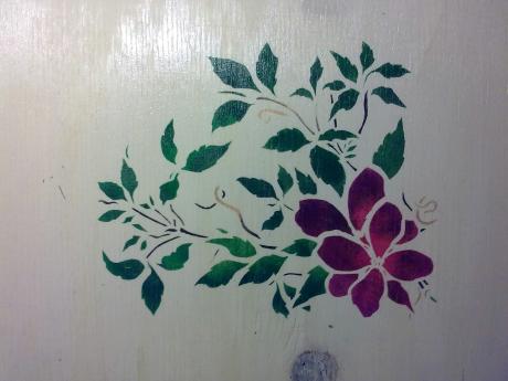 pink-flower-stencil - Pia Drescher - Array auf Array - Array - Array