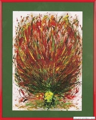 Der brennende Busch, gerahmt - Christine Graf - Array auf Array - Array - Array Der brennende Busch, gerahmt - Christine Graf - Array auf Array - Array - Array