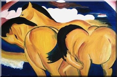 little yellow horses- nach Franz Marc - Sabrina Seck - Array auf Array - Array - Array little yellow horses- nach Franz Marc - Sabrina Seck - Array auf Array - Array - Array