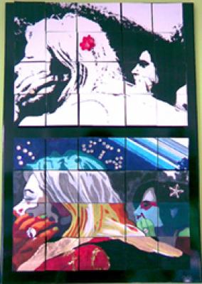 lila -  metamore -  auf  - Array - 