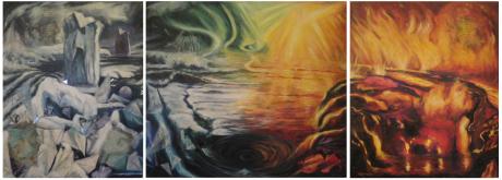 Der Aufgang der Welten - Tryptichon - Edda Felmy - Array auf Array - Array - Der Aufgang der Welten - Tryptichon - Edda Felmy - Array auf Array - Array -