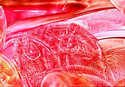 Wesen, Encaustic Nr.13 (2003)-Tan- -  Tan -  auf Array - Array - 