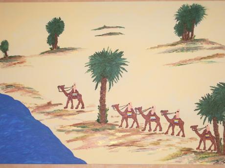 5 Kamele an der Oase - Yvonne Schmied - Array auf Array - Array - Array 5 Kamele an der Oase - Yvonne Schmied - Array auf Array - Array - Array