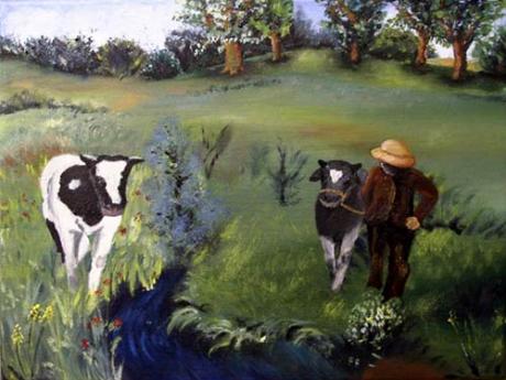 Kuh und Kälbchen - Sakshmi - Marion Sakshmi - auf - Array - Kuh und Kälbchen - Sakshmi - Marion Sakshmi - auf - Array -