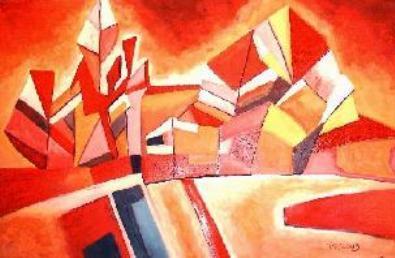 Landscape in Red by Munteanu Doina - Marcela Doina Marcela Doina Munteanu - auf - Array - Landscape in Red by Munteanu Doina - Marcela Doina Marcela Doina Munteanu - auf - Array -