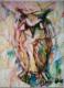 Eule - Heinz Beilharz - Ãl auf Leinwand - Wildtiere - Expressionismus Eule - Heinz Beilharz - Ãl auf Leinwand - Wildtiere - Expressionismus
