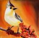 Vogel 1 - Bénédicte de Botmiliau - Ãl auf Leinwand - Tiere - Vogel 1 - Bénédicte de Botmiliau - Ãl auf Leinwand - Tiere -