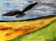 L´aigle noir - Bénédicte de Botmiliau - Acryl auf - Vögel-Wiese - L´aigle noir - Bénédicte de Botmiliau - Acryl auf - Vögel-Wiese -
