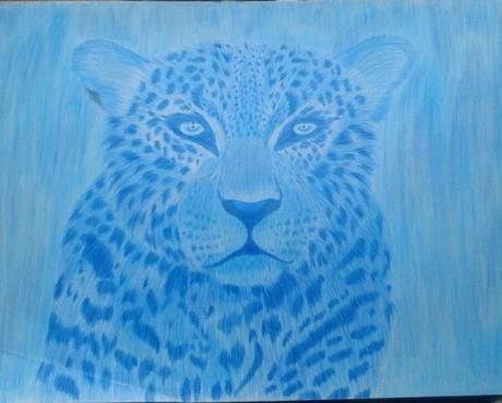 Leopard in blautönen - Anita Novacek - Array auf - Array - Leopard in blautönen - Anita Novacek - Array auf - Array -