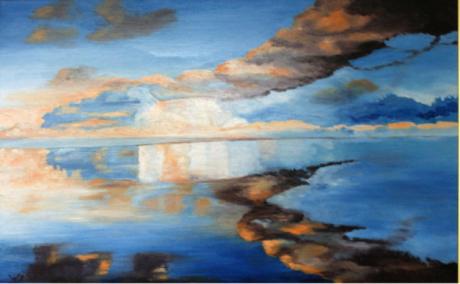 Spiegelbild Meer - Witburg Dähling - auf Array - Array - Spiegelbild Meer - Witburg Dähling - auf Array - Array -